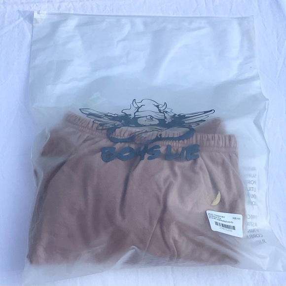 BOYS LIE CROPPED QUARTER ZIP SWEATSHIRT IN PINK BLUSH TIE DYE Size XS/S NWT - Picture 11 of 13